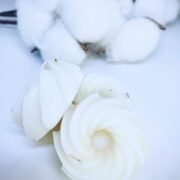 Fondants parfumés Fleur de Coton - Parfum apaisant et cocooning - en cire naturelle coulée à la main - Niõ