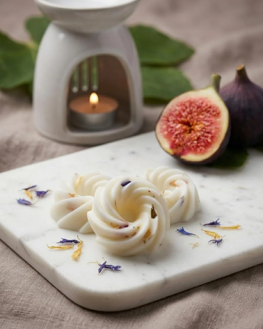 fondants parfumés Figue Fraiche artisanaux - en cire végétale - fait main- Niõ