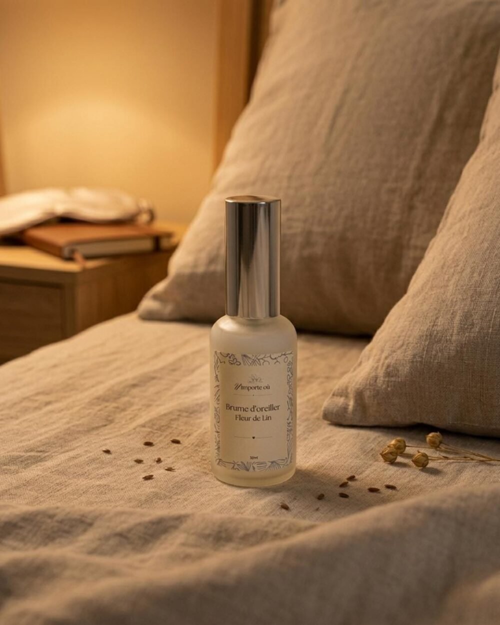 Brume d’oreiller Fleur de Lin - Brume de linge fraîche et relaxante