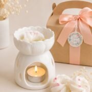 Éveil du printemps - Coffret brûle-parfum avec des fondants parfumés au choix