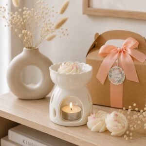 brûle-parfum en céramique - fondants parfumés artisanaux au choix - décoration d'intérieur parfaite - Niõ