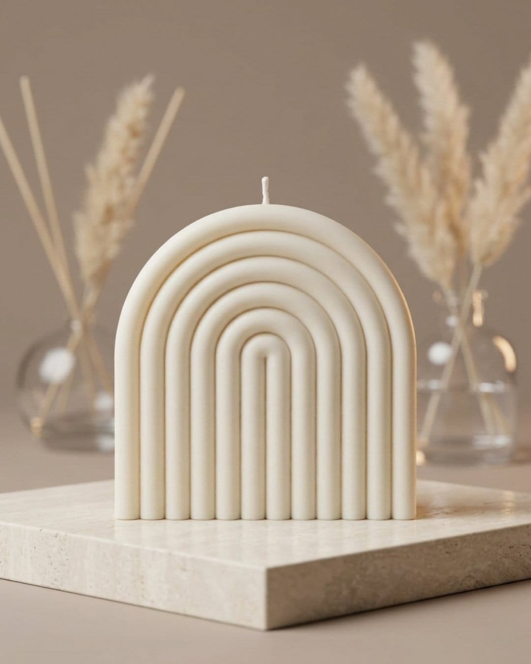 Bougie Déco Parfumée - Rainbow - Fait Main - Grand Modèle - Niõ