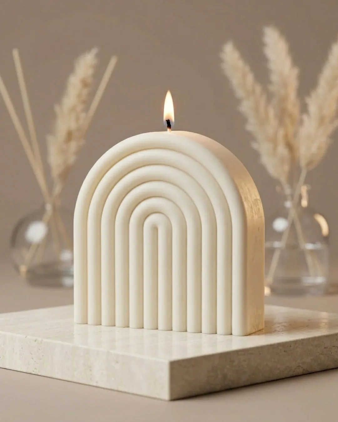 Bougie Déco Parfumée - Rainbow - Fait Main - Parfums au choix - Niõ