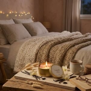 Bougie parfumée cocooning - La douce Vanille - bougie de chevet - Niõ