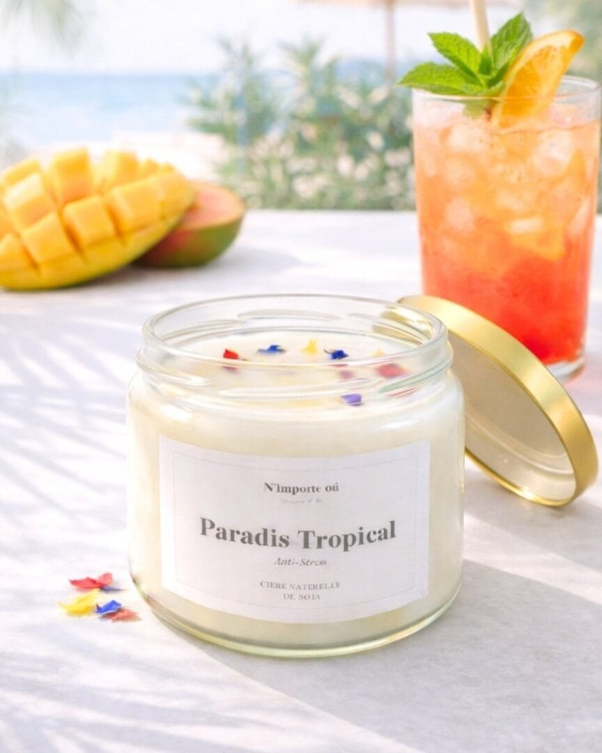 Bougie parfumée Paradis Tropical numero 9 du Top 10 bougies parfumées
