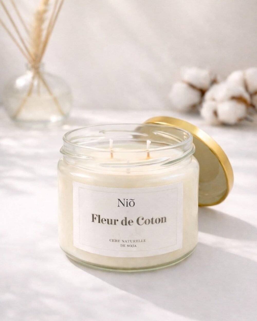Bougie Parfumée Fleur de Coton - Collection Bohème