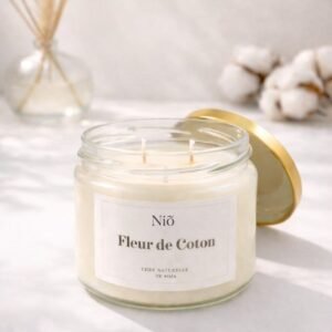Bougie Parfumée Fleur de Coton - Collection Bohème