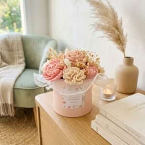 Bouquet Accords Musqués | Fleurs en cire parfumée façonnées à la main