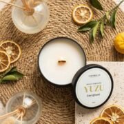 bougie parfumée yuzu énergisant - naturel - fait main - Niõ par N'importe où