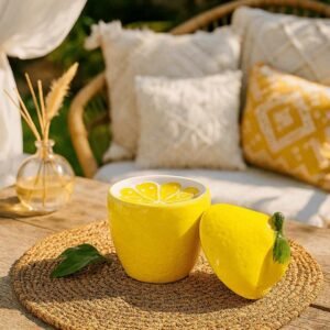 Brûle-Parfum en Céramique Jaune Citron - Dolce Limone - Objet déco estival - Niõ Brûle-Parfum en Céramique Jaune Citron - Dolce Limone - Objet déco estival - Niõ