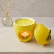 Brûle-Parfum en Céramique Jaune Citron - Dolce Limone - original - Niõ Brûle-Parfum en Céramique Jaune Citron - Dolce Limone - original - Niõ
