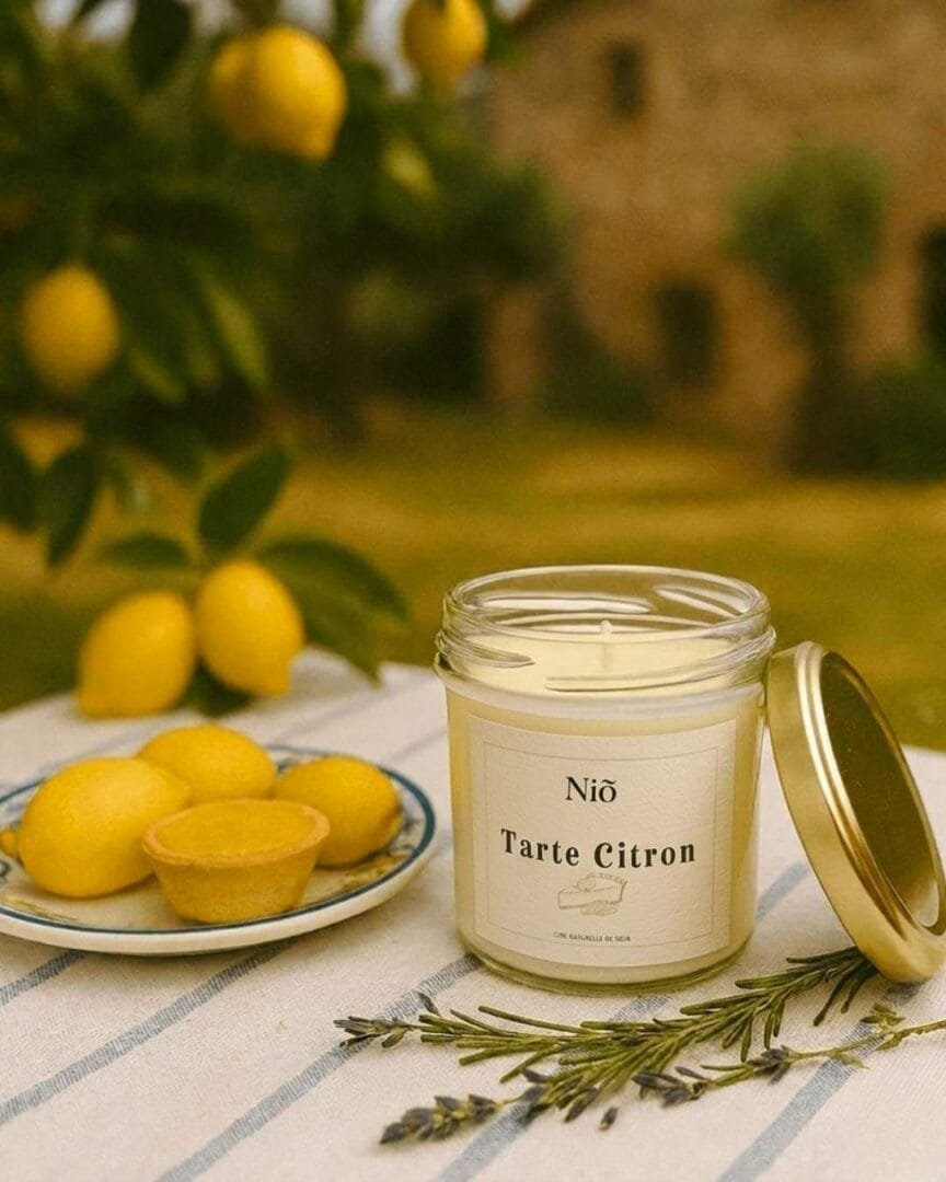 Bougie parfumée Tarte Citron - n°1 du Top 10 bougies parfumées par Niõ
