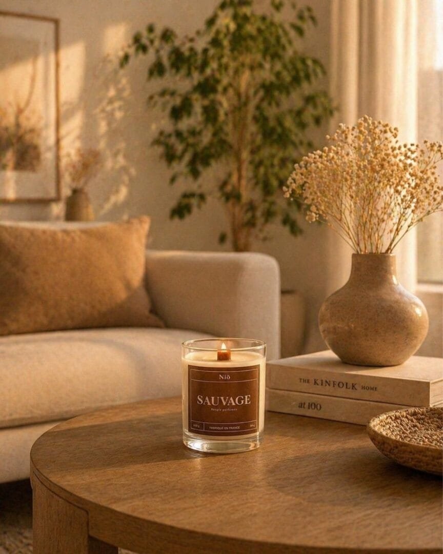 Bougie parfumée idéale pour la décoration intérieure - SAUVAGE - Niõ par N'importe où Idée cadeau fête des pères 2026