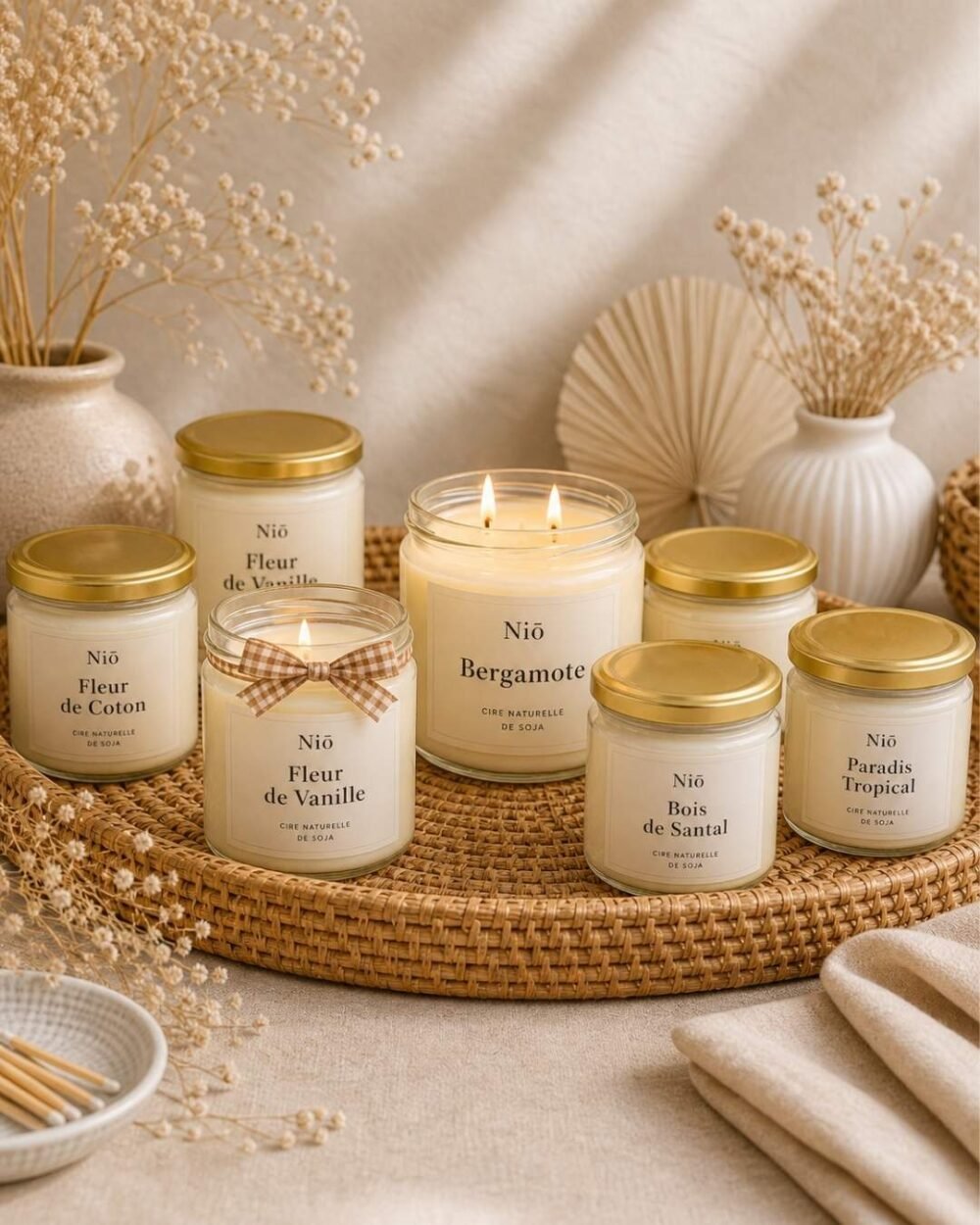 Collection Bohème - essentiel de la bougie parfumée artisanale faite à la main en cire naturelle - authentique - Niõ Collection Bohème - essentiel de la bougie parfumée artisanale faite à la main en cire naturelle - authentique - Niõ