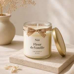 bougie parfumée Fleur de Vanille - collection Bohème - Cire végétale Parfum de Grasse - Niõ par N'import où
