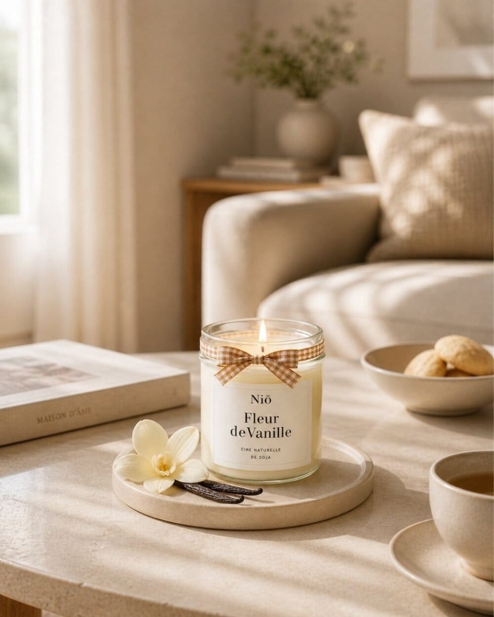 Bougie Parfumée Fleur de Vanille - Collection Bohème