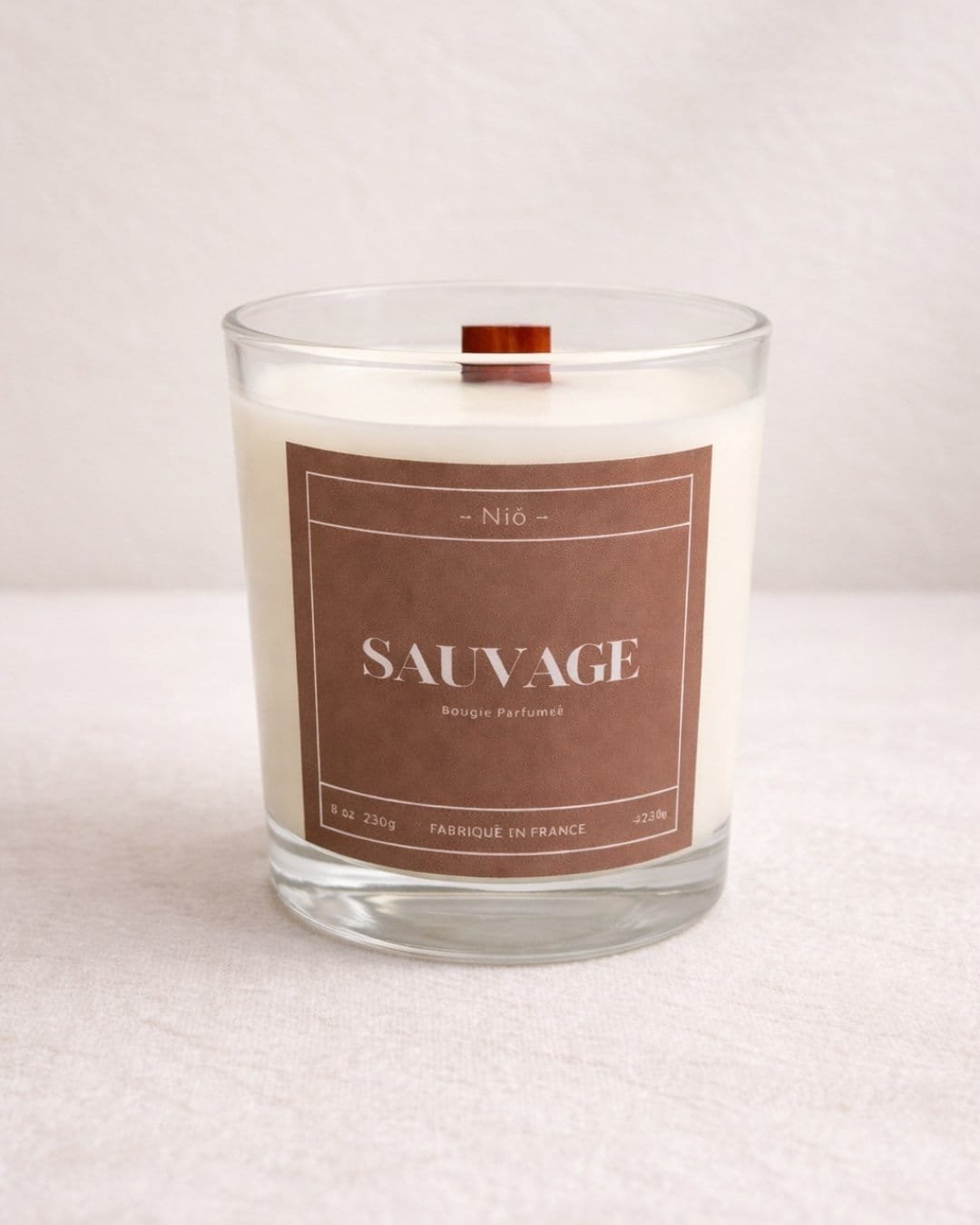 bougie parfumée SAUVAGE - esprit naturel et rebelle - Fait Main - Niõ par N'importe où