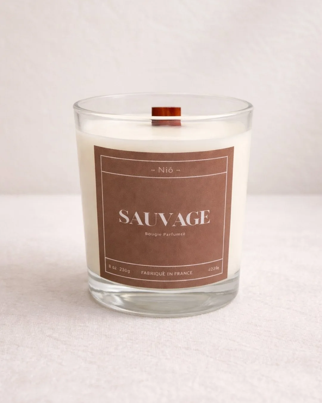bougie parfumée SAUVAGE - esprit naturel et rebelle - Fait Main - Niõ par N'importe où