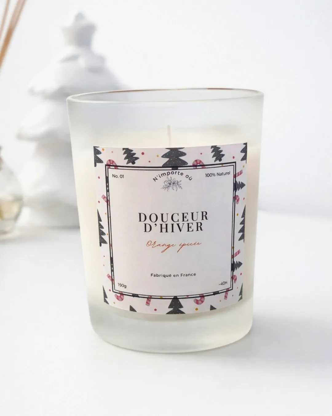 Bougie parfumée Douceur d'Hiver - fait main - Niõ