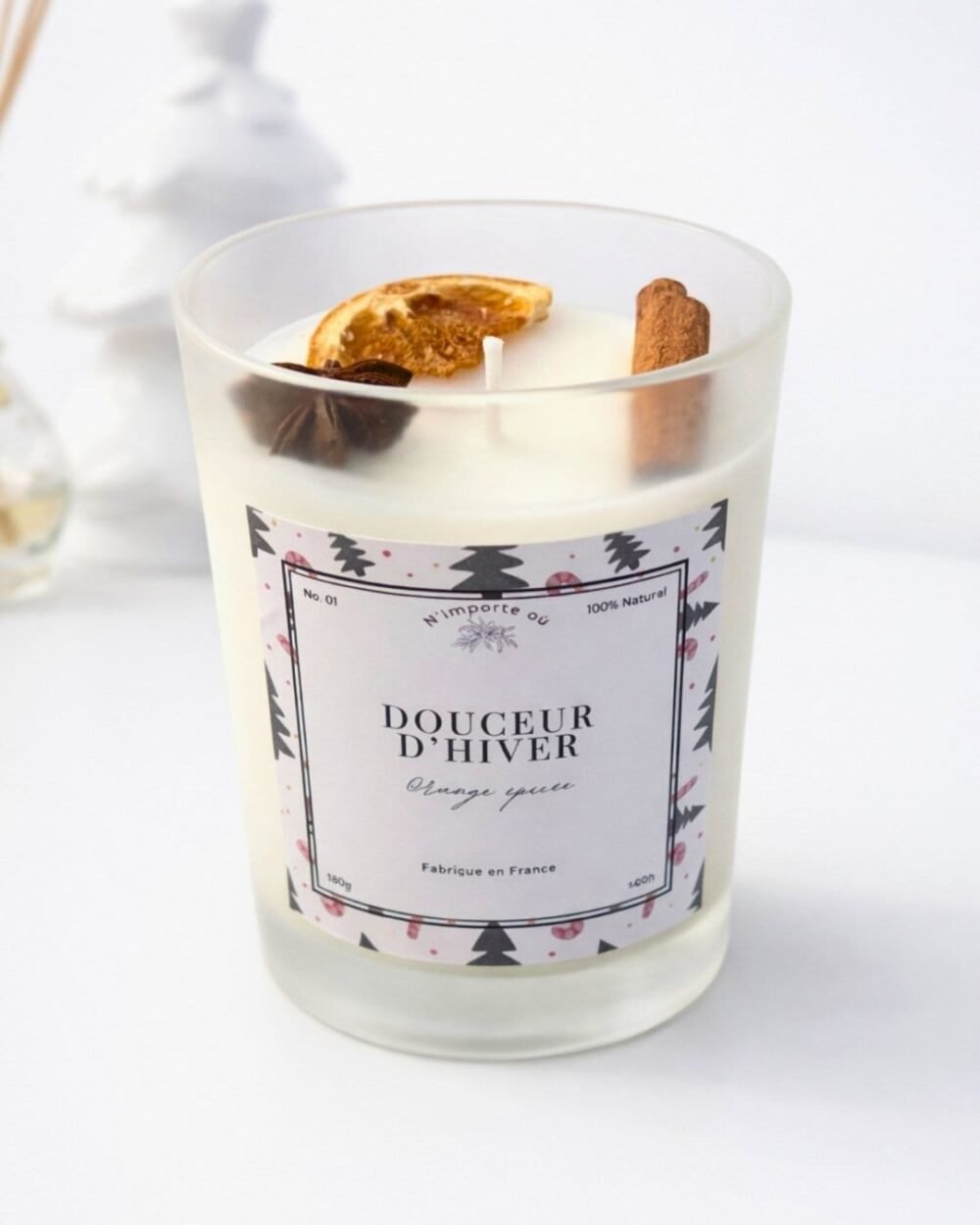 Bougie parfumée Douceur d’Hiver | Orange Épicée