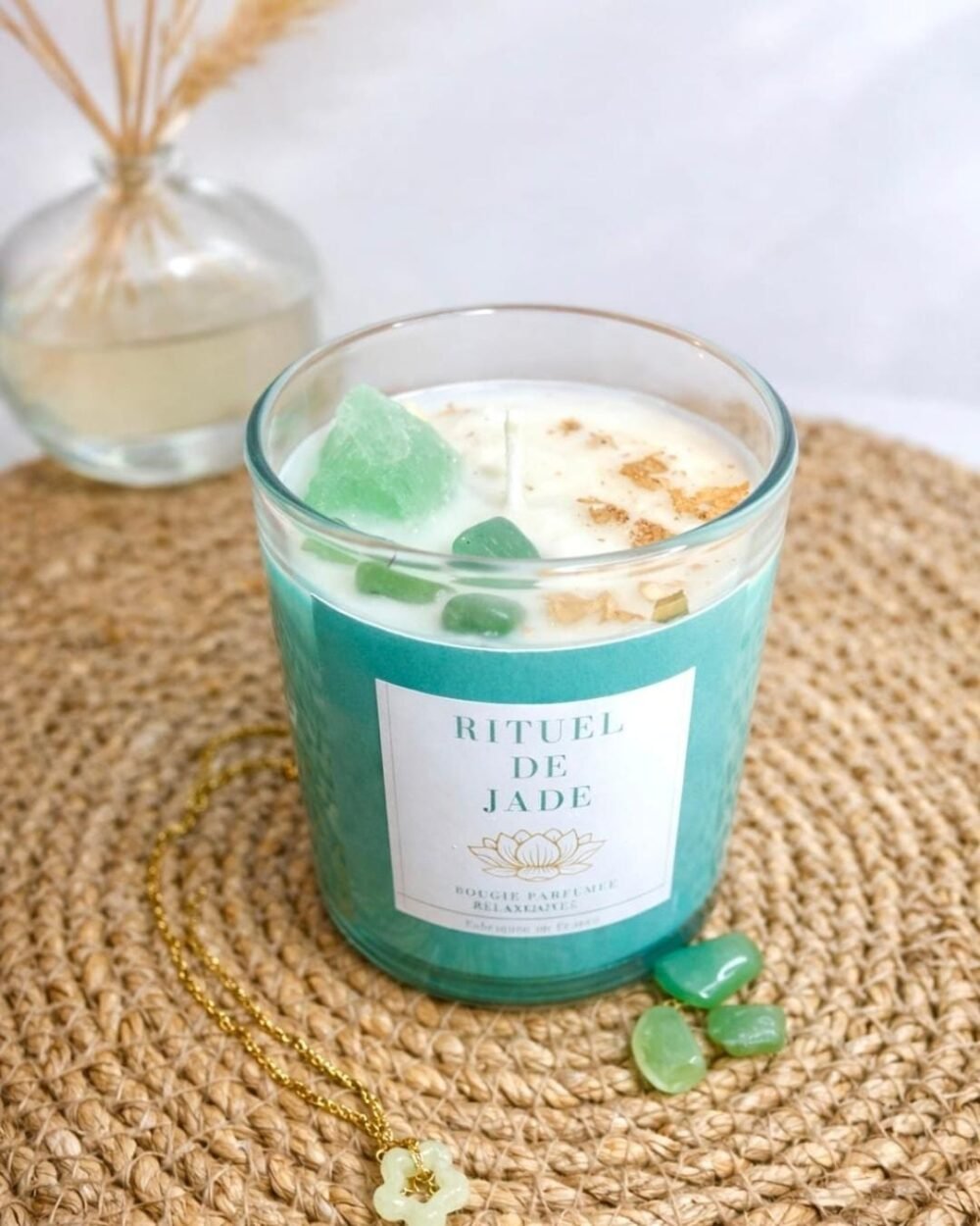 Bougie Bijou Rituel de Jade - Fait Main - Naturelle - Nio par N'importe où Bougie Bijou Rituel de Jade - Fait Main - Naturelle - Nio par N'importe où