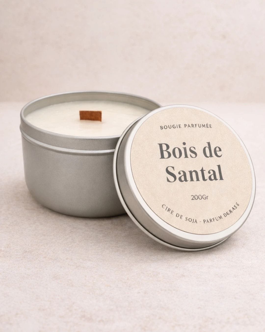 Bougie parfumée Bois de Santal - collection Khroma - Fait Main -Nio par N'importe où