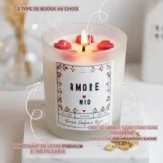 Bougie romantique Amore Mio - description - Niõ Bougie romantique - Amore Mio | Avec un bijou surprise