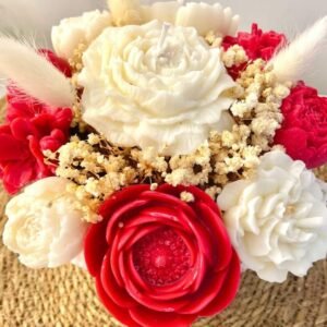 Célébration - Bouquet de fleurs de cire parfumée | Rose & Jasmin