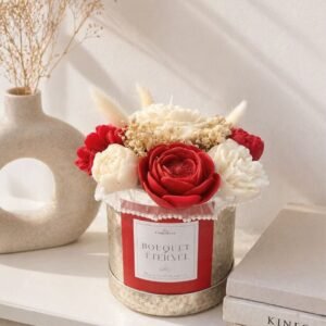 Bouquet de fleurs de cire parfumée Rose et Jasmin - Célébration - Premium - Niõ