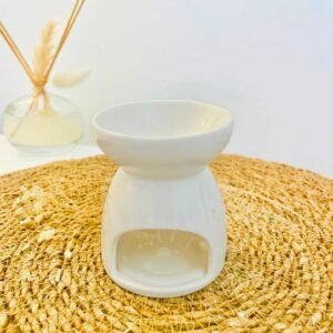 Brûleur en céramique - vue arrière - emplacement bougie chauffe plat - Nio par N'importe où