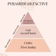Pyramide Olfactive Cuir et Bois - parfums d'intérieur - Nio par N'importe où Bougie Parfumée Cuir et Bois | Collection Khrôma - Fait main