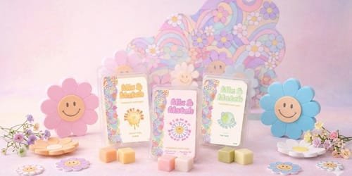 Coffret Brûle-Parfum Rose & Fondants Mix & Match 2 toute la collection des fondants parfumés Mix & Match