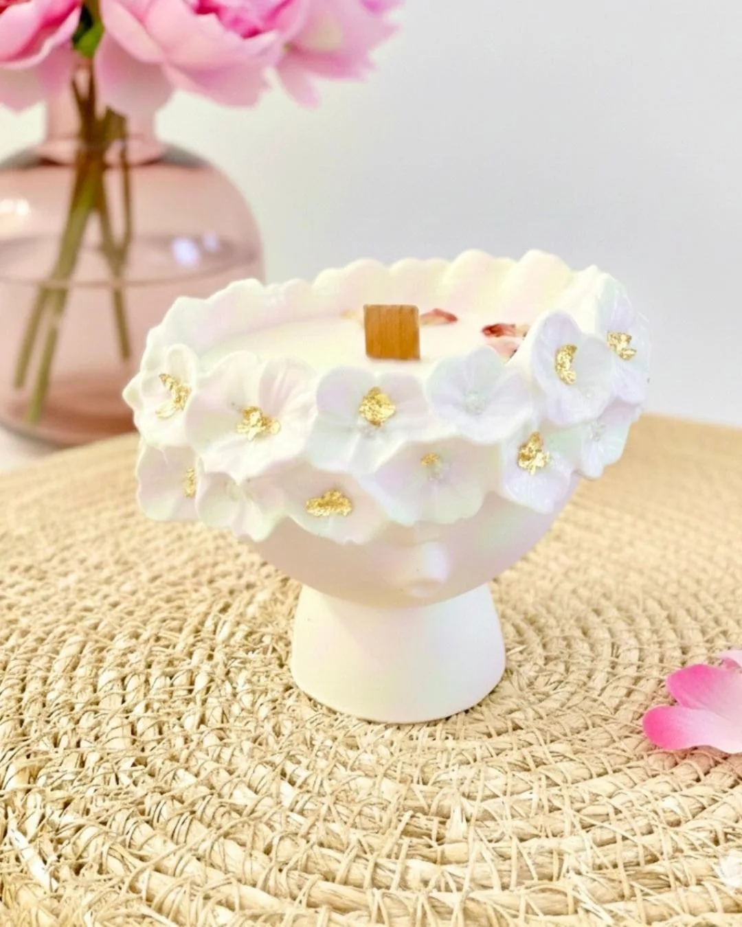 Bougie Parfumée Maia Fleur de pivoine - Maïa - Fait Main - Création originale - Niõ par N'importe où