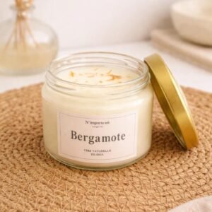 Bougie parfumée - Bergamote - Bohème - doubles mèches en coton - Niõ Bougie parfumée - Bergamote - Bohème - doubles mèches en coton - Niõ