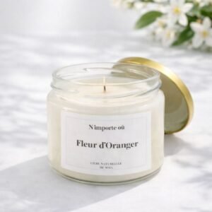 Bougie parfumée Fleur d'oranger - fait main - collection Boheme - Niõ par N'importe où Bougie parfumée Fleur d'oranger - fait main - collection Bohême - Niõ par N'importe où