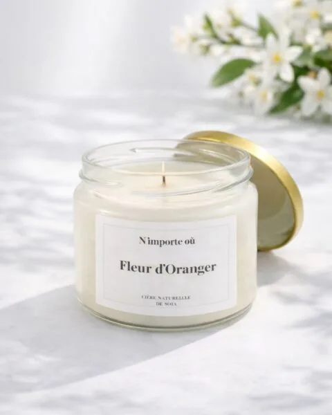 Bougie parfumée Fleur d'oranger - fait main - collection Bohême - Niõ par N'importe où
