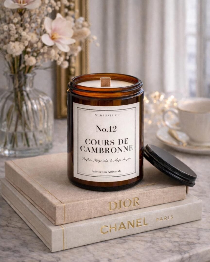Bougie parfumée - Magnolia & Musc de Soie-12 Cours de Cambronne - collection Signature - Niõ