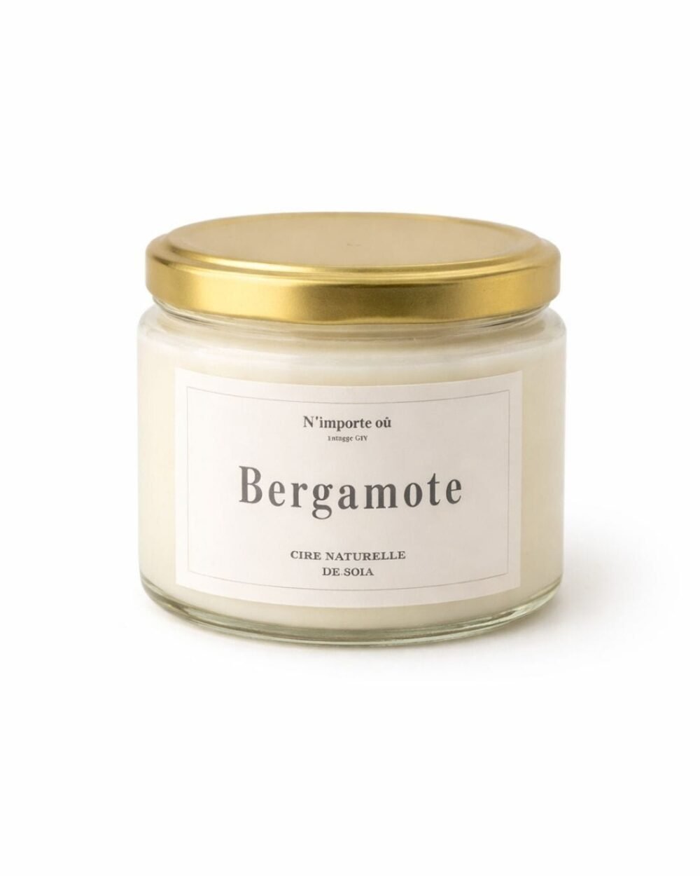 Bougie parfumée fait main - Bergamote - Bohème - pot verre couvercle métal - Niõ Bougie parfumée fait main - Bergamote - Bohème - pot verre couvercle métal - Niõ