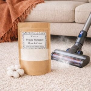 Poudre parfumée pour aspirateur Fleur de Coton - Niõ par N'importe où
