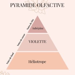 Pyramide Olfactive Violette délicate - parfums d'intérieur - Niõ
