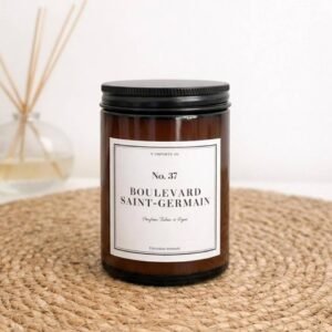 bougie parfumée - n37 bvd St Germain - couvercle metal - Niõ bougie parfumée - n37 bvd St Germain - couvercle metal - Niõ