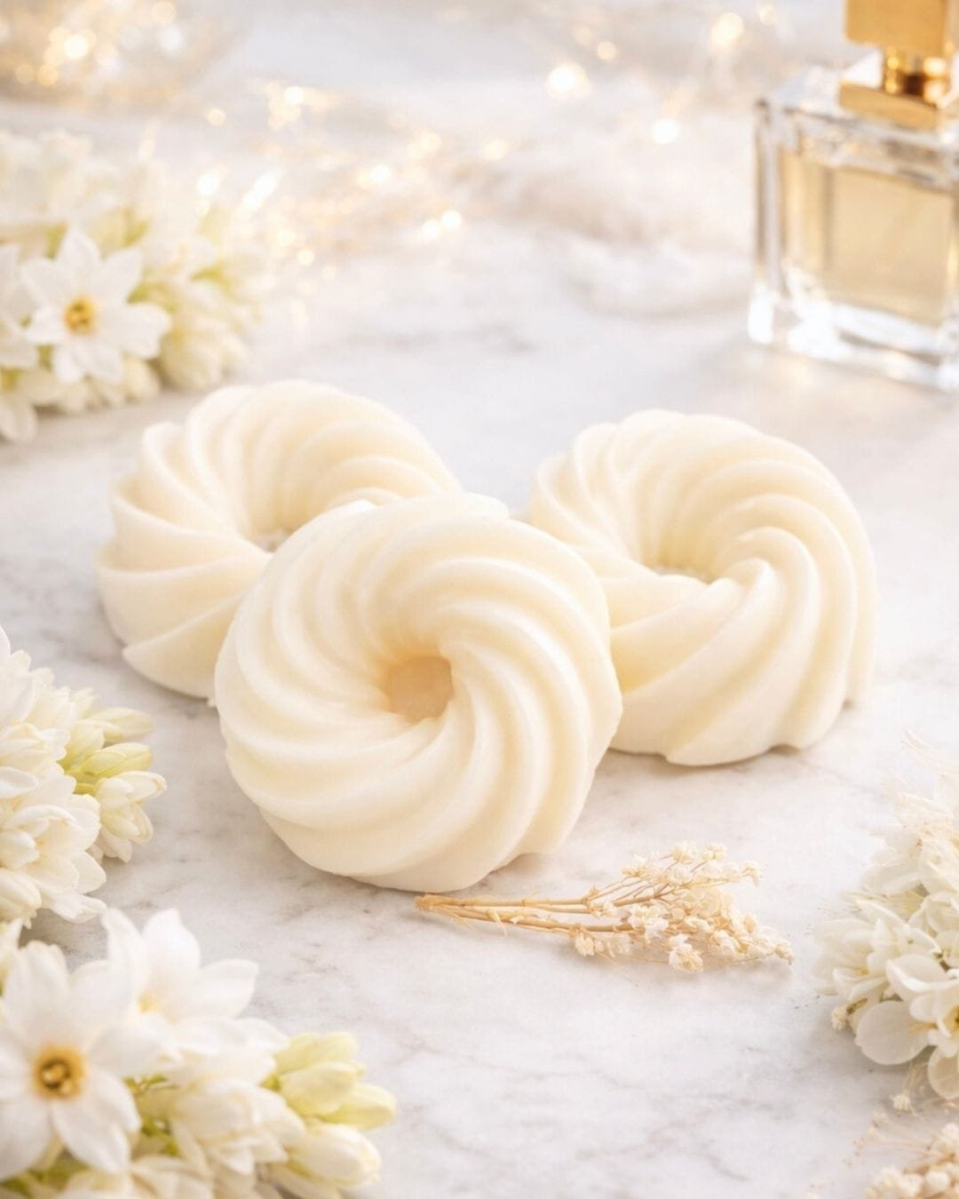 Fondant parfumé Tubéreuse - cire végétale - fait main - Niõ par N'importe où