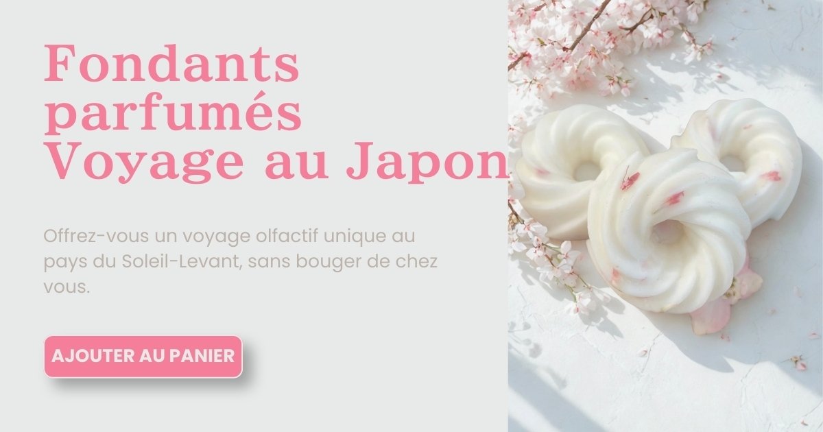 fondants parfumés Voyage au Japon - Recréer l’ambiance d’un Hanami chez soi – Votre propre jardin privée des cerisiers japonais 