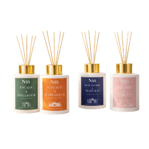 collection Carnet de Voyage - diffuseurs de parfums d'ambiance - illustration page produit