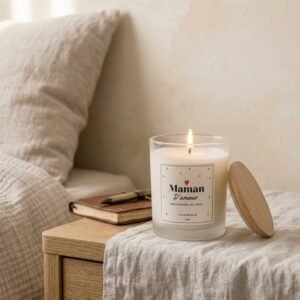 Bougie Parfumée Naturelle Maman D’amour - Cadeau Fête des Mères - Fait Main - Niõ Bougie Parfumée Naturelle Maman D’amour - Cadeau Fête des Mères - Fait Main - Niõ