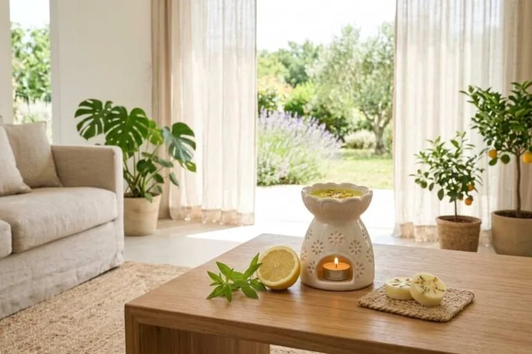 comment rafraîchir une pièce avec un brûle-parfum citron et des fondants artisanaux naturels