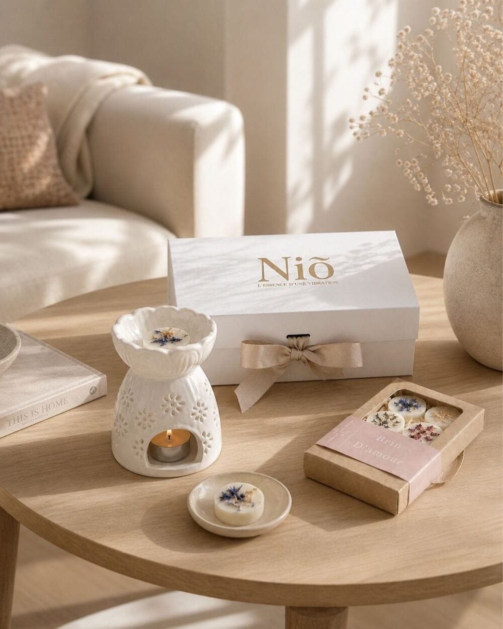 Coffret Découverte Brûle-Parfum et Fondants Parfumés Fleuris - Jardin Suspendu