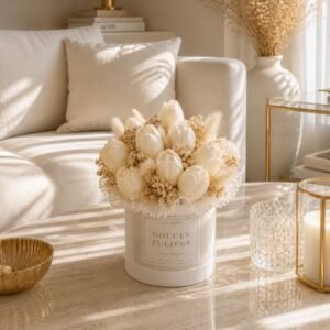 Douces tulipes - bouquet éternel parfumé - cire végétale - musc blanc - Niõ