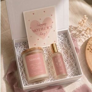 coffret jardin secret 4 - Bougie parfumée et brume d'oreiller dans un coffret Premium - Niõ Jardin Secret - Coffret Fête des Mères | Lilas Blanc & Pivoine Sauvage