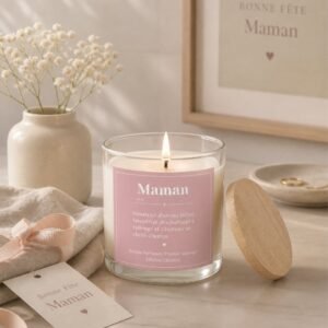 coffret jardin secret - bougie parfumée Fait Main - cire végétale - Lilas et Pivoine - Niõ Jardin Secret - Coffret Fête des Mères | Lilas Blanc & Pivoine Sauvage